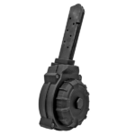 CARREGADOR 40 TIROS, DRUM, CALIBRE .45 ACP, PISTOLA, 1911, POLIMERO/METAL, PRETO, PROMAG, DRM-A25, USA