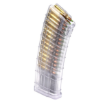 CARREGADOR 30 TIROS, CALIBRE .223(5.56×45mm), AR-15, POLIMERO, TRANSPARENTE, AC UNITY, ACUAR15-30-CLR, BÓSNIA - Imagem 2