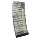 CARREGADOR 30 TIROS, CALIBRE .223(5.56X45mm), AR-15, POLIMERO, TRANSPARENTE, ETS, AR15-30G2, USA