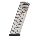 CARREGADOR 16 TIROS, CALIBRE .40 S&W, GLOCK, G22/35, POLIMERO, TRANSPARENTE, ETS, GLK-22, USA