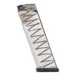 CARREGADOR 16 TIROS, CALIBRE .40 S&W, GLOCK, G22/35, POLIMERO, TRANSPARENTE, ETS, GLK-22, USA - Imagem 2