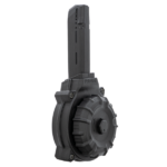 CARREGADOR 50 TIROS, DRUM, CALIBRE .40 S&W, GLOCK, G22/35, POLIMERO, PRETO, PROMAG, DRM-A19, USA