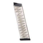 CARREGADOR 12 TIROS, CALIBRE 9mm, GLOCK, G43, POLIMERO, TRANSPARENTE, ETS, GLK-43-12, USA