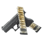 CARREGADOR 12 TIROS, CALIBRE 9mm, GLOCK, G43, POLIMERO, TRANSPARENTE, ETS, GLK-43-12, USA - Imagem 3