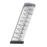 CARREGADOR 17 TIROS, CALIBRE 9mm, GLOCK, G17/49, POLIMERO TRANSPARENTE, ETS, GLK-17, USA