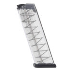 CARREGADOR 17 TIROS, CALIBRE 9mm, GLOCK, G17/49, POLIMERO TRANSPARENTE, ETS, GLK-17, USA - Imagem 2