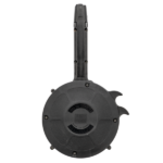 CARREGADOR 50 TIROS, DRUM, CALIBRE 9mm, GLOCK, G17/47, POLIMERO, PRETO, KCI, KCI-MZ027, KOREA