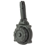 CARREGADOR 50 TIROS, DRUM, CALIBRE .40, SMITH&WESSON, SD40, POLIMERO/METAL, PRETO, PROMAG, DRM-A102, USA - Imagem 2