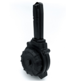 CARREGADOR 50 TIROS, DRUM, CALIBRE .40 S&W, TAURUS, PT100, POLIMERO/METAL, PRETO, PROMAG, DRM-A75, USA