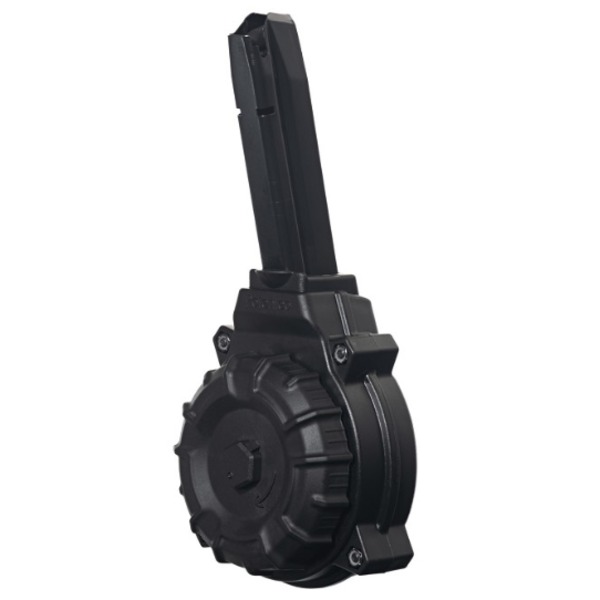 CARREGADOR 50 TIROS, DRUM, CALIBRE  .40 S&W, SIG SAUER, P226, POLIMERO/METAL, PRETO, PROMAG, DRM-A60, USA - Imagem 1