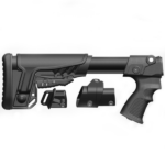 CORONHA TÁTICA TELESCÓPICA REBATÍVEL, REMINGTON 870, POLIMERO, PRETO, LADO DIREITO, DLG, DLG-108R, TURQUIA