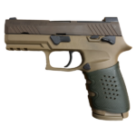 GRIP TÁTICO EMBORRACHADO ANATÔMICO ANTIDERRAPANTE PARA PISTOLA, VERDE, GENÉRICO, GTP-V, CHINA - Imagem 2