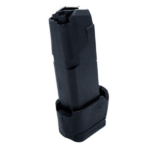 CARREGADOR 15 TIROS, CALIBRE .380, GLOCK, G28, POLIMERO, PRETO, PROMAG, GLK-A24, USA - Imagem 2