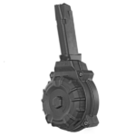 CARREGADOR 50 TIROS, DRUM, CALIBRE 9MM, GLOCK, G43X/G48, POLIMERO, PRETO, PROMAG, DRM-A20, USA
