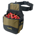 BOLSA DE CINTURA PARA CARTUCHOS CABELA'S, PRETO/VERDE OLIVA, CF-21110, USA