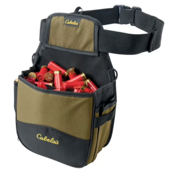 BOLSA DE CINTURA_PRETO-VERDE OLIVA_CABELA'S_CF-21110 BOLSA DE CINTURA PARA CARTUCHOS CABELA'S, PRETO/VERDE OLIVA, CF-21110, USA - Imagem 1