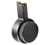 CARREGADOR 50 TIROS, DRUM, CALIBRE 9MM, KALASHNIKOV, KP9 / KR9, METAL, PRETO, F5 MFG, F5-KP9AK9-BLK, USA