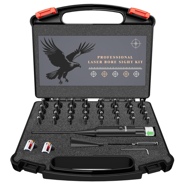 KIT COMPLETO COLIMAÇÃO LASER VERDE_MOLOXO_BSLG-ML32 KIT COMPLETO DE COLIMAÇÃO A LASER VERDE, CALIBRES DE .17 ATÉ 12GA, RIFLES, PISTOLAS E ESPINGARDAS, MOLOXO, BSLG-ML32, USA - Imagem 1
