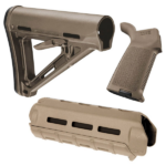KIT CORONHA, PISTOL GRIP, HANDGURAD, AR-15, POLIMERO, FDE, MAGPUL, MAGSHGFDE, USA