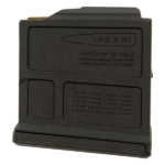 CARREGADOR 5 TIROS, CALIBRE .308/7.62x51MM, AICS, (COMPATIVEL RANGER CBC / RUGER AMERICAN GEN 2), POLIMERO, PRETO, MAGPUL, MAG549-BLK, USA - Imagem 2
