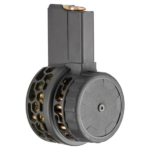 CARREGADOR 50 TIROS, DRUM, CALIBRE .223(5.56×45MM), AR-15, METAL, PRETO, X-PRODUCTS, X15-CHV-BLK, USA - Imagem 2