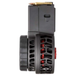 CARREGADOR 50 TIROS, DRUM, CALIBRE .223(5.56×45MM), AR-15, METAL, PRETO, X-PRODUCTS, X15-CHV-BLK, USA - Imagem 3