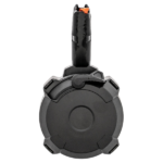 CARREGADOR 50 TIROS, DRUM, CALIBRE 9MM, AR-15, GLOCK PCC, POLIMERO, PRETO, MAGPUL, MAG1137-BLK, USA - Imagem 2