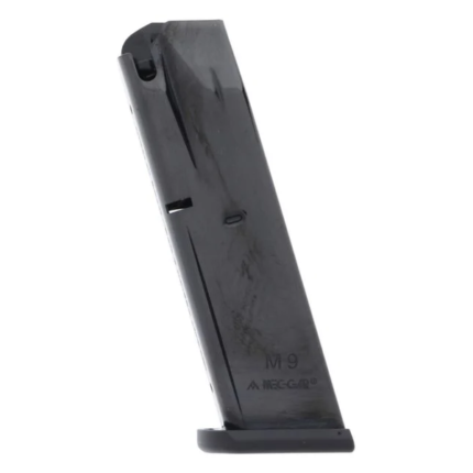 CARREGADOR 10 TIROS, CALIBRE 9MM, BERETTA, 92FS, METAL, OXIDADO, MEC-GAR, MGPB9210B, ITALIA