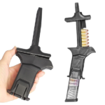 MUNICIADOR UNIVERSAL COMPATIVEL COM TODOS CARREGADORES PARA CALIBRES 9MM A .40 S&W, POLIMERO, PRETO, OEM, SL-9-40 - Imagem 2