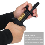 MUNICIADOR UNIVERSAL COMPATIVEL COM TODOS CARREGADORES PARA CALIBRES 9MM A .40 S&W, POLIMERO, PRETO, OEM, SL-9-40 - Imagem 4
