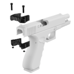 CHARNDING HANDLE PARA PISTOLA GLOCK, G17/G45, POLIMERO, PRETO, OEM, CHP-02 - Imagem 3