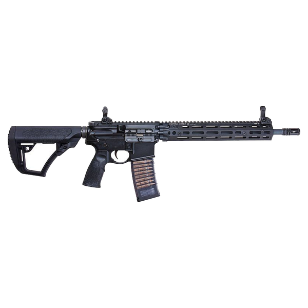 DD_AR-15_AIRSOFT_DDM4A1_BLK_EMG-CYMA_GR-EMG-DD1104_DESTAQUE RIFLE AIRSOFT DANIEL DEFENSE DDM4A1 RIII CGS SEMI/FULL AUTO GBB BLACK - EMG / CYMA - GR-EMG-DD1104-BK - LICENCIADA DANIEL DEFENSE - Imagem 1