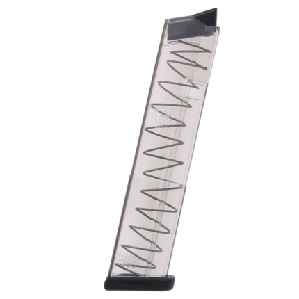 CARREGADOR 12 TIROS, CALIBRE .380, GLOCK, G42, POLIMERO, TRANSPARENTE, ETS, GLK-42-12, USA