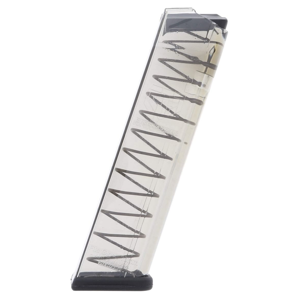 GLOCK_10MM_20-RDS_G20_POLI_TRANSP_GLK-20-20_ETS CARREGADOR 20 TIROS, CALIBRE 10 MM, GLOCK, G20, POLIMERO, TRANSPARENTE, ETS, GLK-20-20, USA - Imagem 1