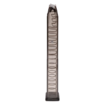 CARREGADOR 30 TIROS, CALIBRE 10 MM, GLOCK, G20/29/40, POLIMERO, TRANSPARENTE, ETS, SMK-GLK-20-30, USA - Imagem 2
