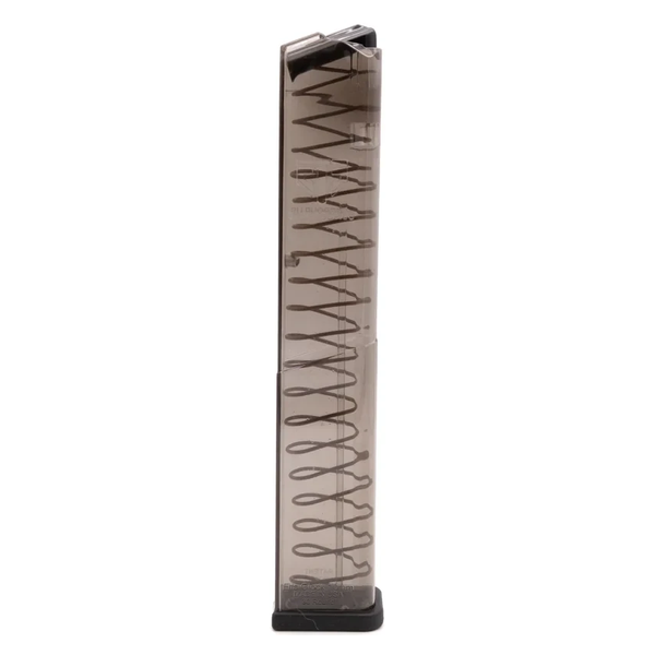 GLOCK_10MM_30-RDS_G20-29-40_POLI_TRANSP_SMK-GLK-20-30_ETS_1 CARREGADOR 30 TIROS, CALIBRE 10 MM, GLOCK, G20/29/40, POLIMERO, TRANSPARENTE, ETS, SMK-GLK-20-30, USA - Imagem 1
