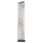 CARREGADOR 30 TIROS, CALIBRE 10 MM, GLOCK, G20, POLIMERO, TRANSPARENTE, ETS, GLK-20-30, USA