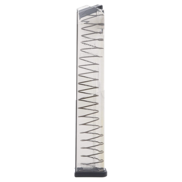 GLOCK_10MM_30-RDS_G20_POLI_TRANSP_GLK-20-30_ETS_1 CARREGADOR 30 TIROS, CALIBRE 10 MM, GLOCK, G20, POLIMERO, TRANSPARENTE, ETS, GLK-20-30, USA - Imagem 1