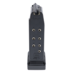 CARREGADOR 12 TIROS, CALIBRE 9MM, GLOCK, G26, POLIMERO, PRETO, GLOCK ORIGINAL, MF06781, ÁUSTRIA - Imagem 4