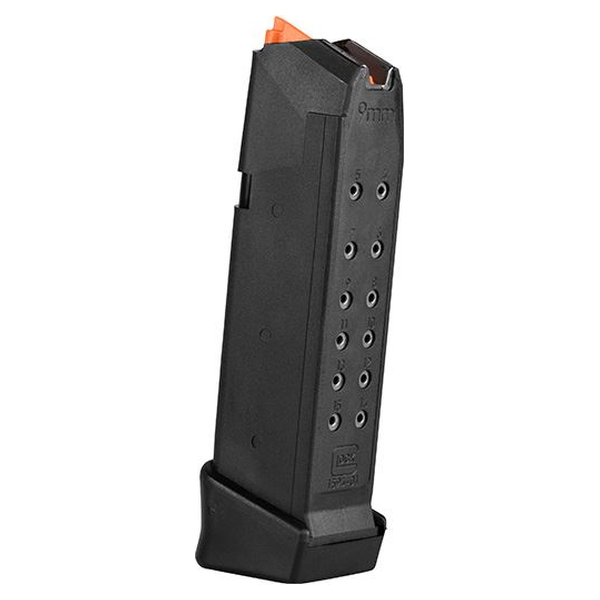 GLOCK_9MM_17-RDS_G19-26-49_POLI_PRETO_MF19117_GLOCK_2 CARREGADOR 17 TIROS (15+2), CALIBRE 9MM, GLOCK, G19/26/49, POLIMERO, PRETO, GLOCK ORIGINAL, MF19117, ÁUSTRIA - Imagem 1