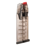 CARREGADOR 17 TIROS, CALIBRE 9MM, GLOCK, G19/47, POLIMERO, FUME, ETS OMEGA, OMG-GLK-17, USA - Imagem 3