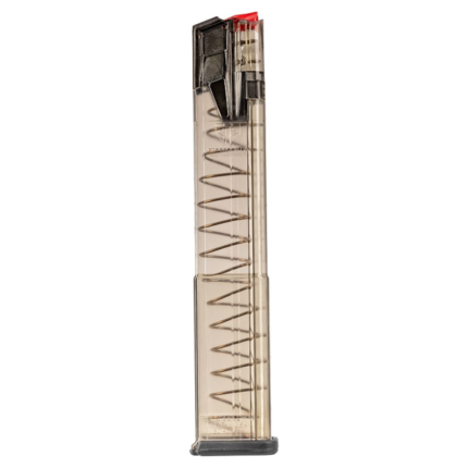 CARREGADOR 30 TIROS, CALIBRE 9MM, GLOCK, G17/47, POLIMERO, FUME, ETS OMEGA, OMG-GLK-18, USA