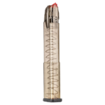 CARREGADOR 30 TIROS, CALIBRE 9MM, GLOCK, G17/47, POLIMERO, FUME, ETS OMEGA, OMG-GLK-18, USA - Imagem 2