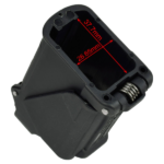 MUNICIADOR UNIVERSAL DE CARREGADOR, CALIBRES .380 A .45ACP, POLIMERO, PRETO, OEM, SLU-380-45 - Imagem 3