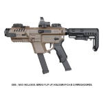 CORONHA ESTABILIZADORA PARA PISTOLA AIRSOFT P-IX RECOVER AR-STOCK BK TAN - Imagem 3