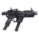 CORONHA ESTABILIZADORA PARA PISTOLA AIRSOFT P-IX RECOVER FOLDING STOCK BK PRETA - Imagem 2