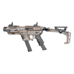 CORONHA ESTABILIZADORA PARA PISTOLA AIRSOFT P-IX RECOVER FOLDING STOCK BK TAN - Imagem 2
