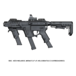 CORONHA ESTABILIZADORA PARA PISTOLA AIRSOFT P-IX RECOVER AR-STOCK CK PRETA - Imagem 4