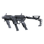 CORONHA ESTABILIZADORA PARA PISTOLA AIRSOFT P-IX RECOVER FOLDING STOCK CK PRETA - Imagem 3