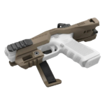 CORONHA TÁTICA PARA PISTOLA AIRSOFT P-IX RECOVER 20/20 STOCK BK TAN - Imagem 4